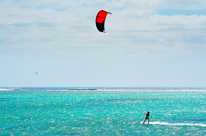 Anbalaba - vivre au sud de l'Île Maurice - kitesurf