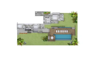 Plan du rez-de-jardin
