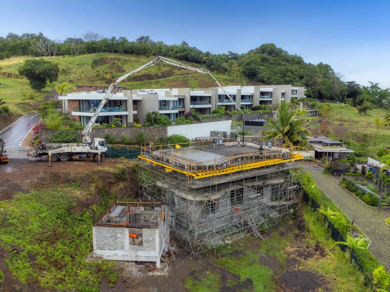 villa nomadic rivulet en construction