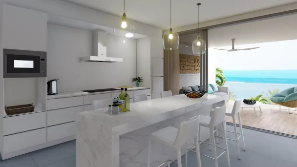 Anbalaba - Les Vues d'Anbalaba apartments - kitchen