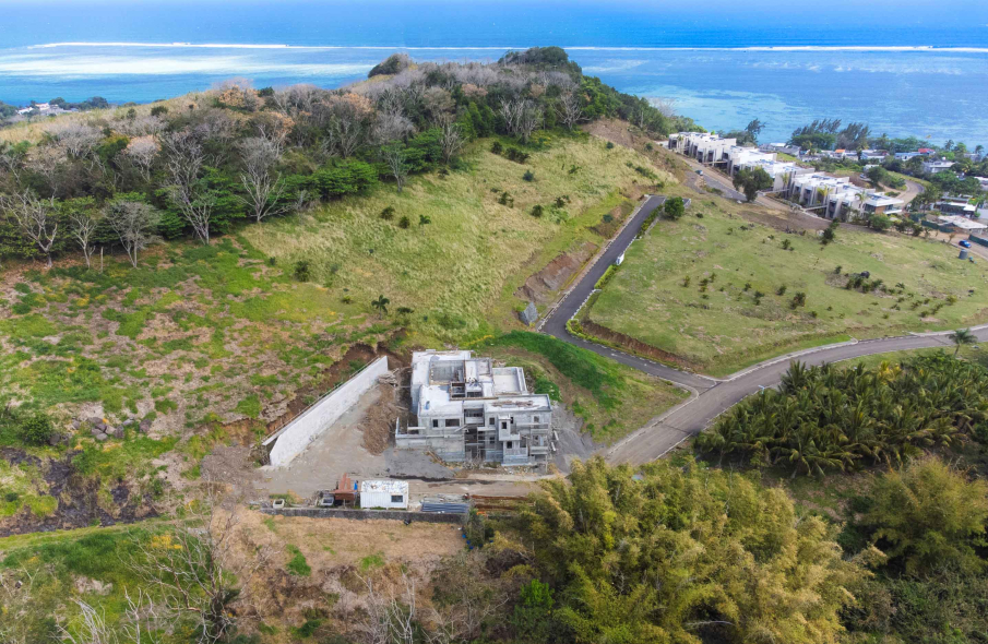 terrain vue mer ile maurice