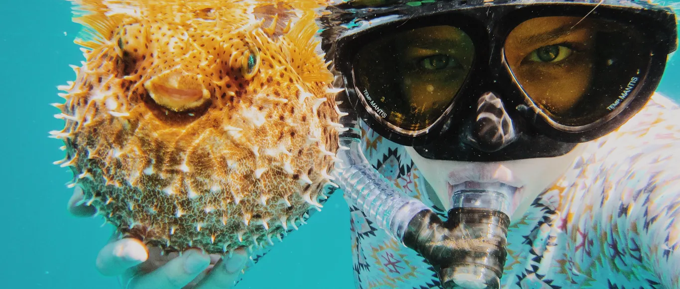 Faire du snorkelling @Anbalaba