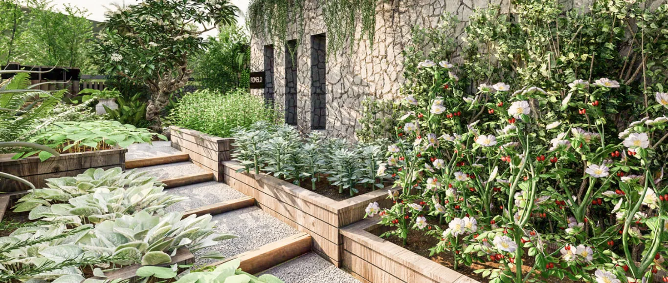 Anbalaba's landscaping, by Louis Thompson of Nomadic Resorts