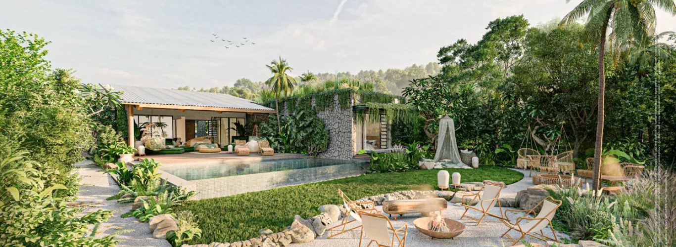 Villa Pomelo - Vue jardin