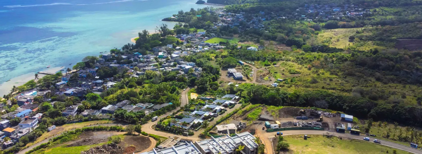 sunset mauritius construction site flats domaine anbalaba
