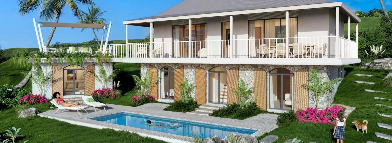 Bioclimatic villas at Domaine d’Anbalaba